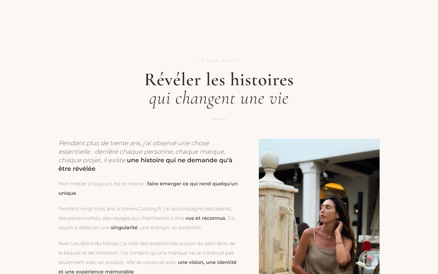 Biographie de Soledad Franco sur le site Maison Soledad